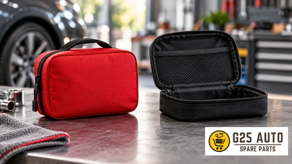 Vehicle First Aid Kit: Case, Contents and Reference Verification